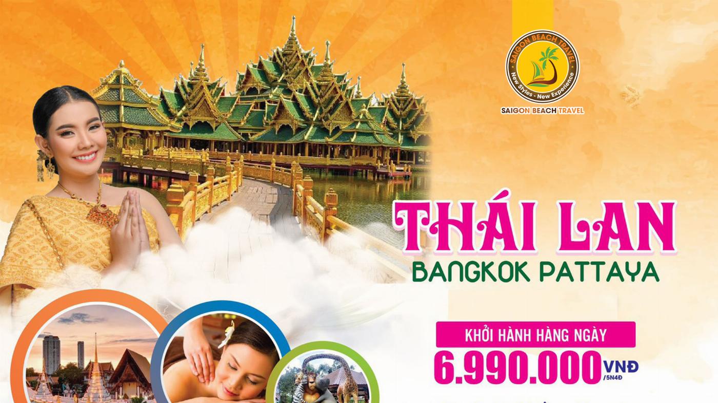 Tour du lịch Bangkok - Pattaya - Công Viên Nongnuch - Thành Phố Cổ Muang Boran